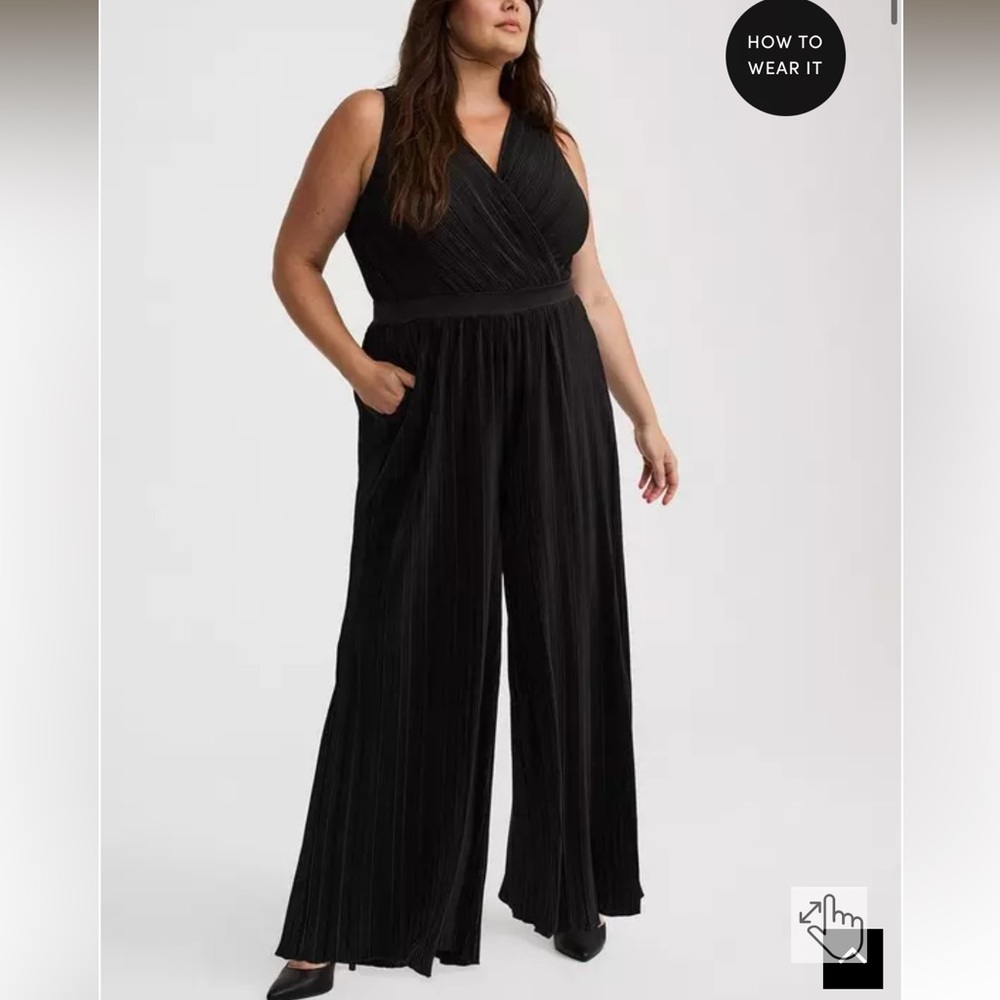 TORRID Surplice Tie Back Jumpsuit